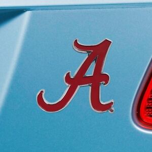 Alabama Crimson Tide Heavy Duty Metal 3-D Color Auto Emblem