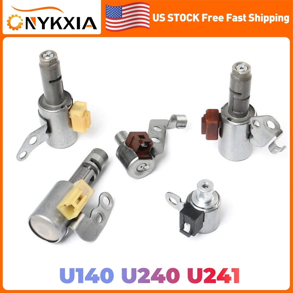 5Pcs Transmission Solenoid U140E U241E For Lexus Toyota RAV4 CAMRY HIGHLANDER - Изображение 1 из 4