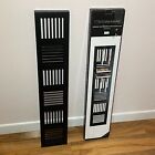 Dunelm Black Metal Audio CD Storage Tower Rack, Stores 42 CDs, Wall Mounted NEW