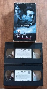 Heat (1996) VHS 2 Tape Set MICHAEL MANN Al Pacino Robert De Niro VAL KILMER VG - Imagen 1 de 7