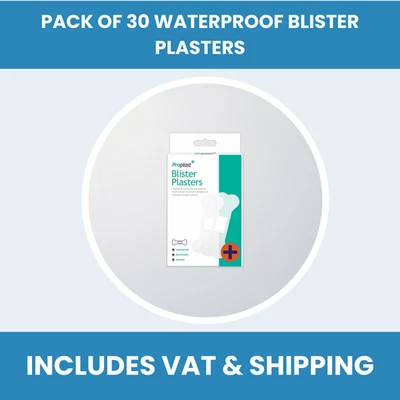 Pack of 30 Proplast Waterproof Blister Plasters