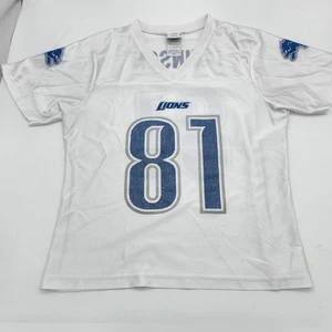 NFL Women's #81 Detroit Lions Calvin Johnson Football Jersey Size White Medium - Picture 1 of 13