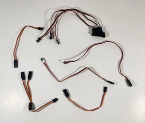 MENGE 6 SPEKTRUM SCHWERLAST SERVO VERLÄNGERUNGEN 9 VERSCHIEDENE GRÖßEN - Bild 1 von 13