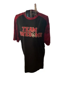 Impresionante manga corta con estampado de animales Sport-Tek para mujer rojo y negro del equipo talla M Foto 1 de 3