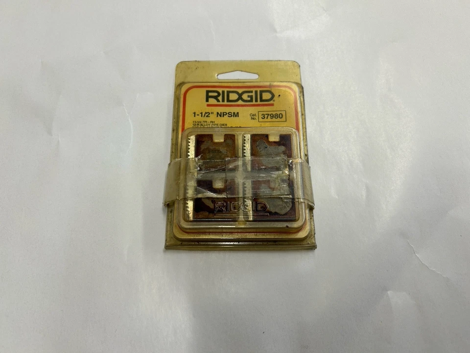 Ridgid 37980, 1-1/2” NPSM, 12-R Alloy Pipe Dies. New Old Stock - Image 1 of 4