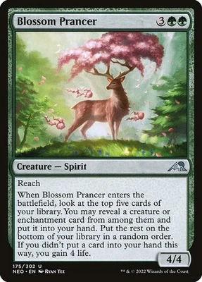 (1x FOIL) BLOSSOM PRANCER - Kamigawa: Neon Dynasty – MTG Magic Card - Image 1 of 4