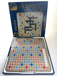 RARE Complete VGC 1982 Scrabble Deluxe No. 71 Selchow Righter Red Turntable Base - Picture 1 of 7