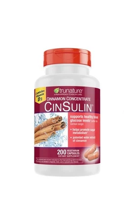 Trunature Advanced Strength Cinulina Canela 500 mg., 200 cápsulas vegetarianas Foto 1 de 4