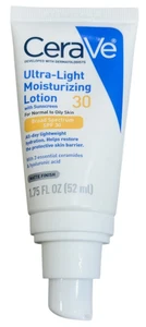 CeraVe Ultraleichte Feuchtigkeitslotion mit Sonnencreme LSF 30, 1,75 flüssige Unzen, Ablaufdatum 2/28 - Bild 1 von 2