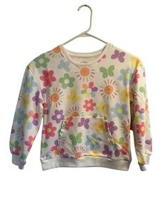 Garanimals Girls 8 Sweatshirt Multicolored Hippie Flower Power Long Sleeve NWT - Picture 1 of 13