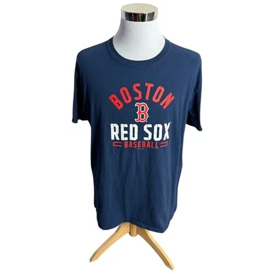 Boston Red Sox Baseball T-Shirt Men's Size 2XL XXL Blue MLB Team Apparel - Image 1 of 4