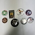 Lot Of 8 Vintage Event Alchohol Beer Old Pin Back Shirt Buttons Lot
