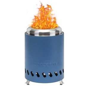Portable Table Top Fire Pit: 5.5" Stainless Steel Mini Outdoor Stove with Sta... - Picture 1 of 6
