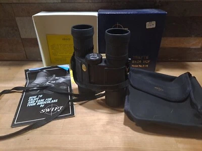 VINTAGE SWIFT TRILYTE  BINOCULARS 8 x ,24 MODEL # 815w CASE JAPAN RARE! - Image 1 of 4