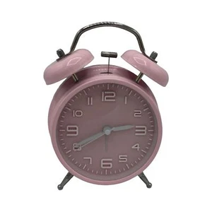 Peakeep 4 Inches Twin Bell Loud Alarm Clock. Pink - Picture 1 of 5
