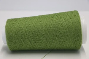 H36 (120€/kg) 100g ANGORA / SUPERFINE WOOL BLATTGRÜN (28) Zwirn Wolle Strick - Bild 1 von 1