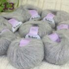 Sale 8Skeins X 25Gr Soft Lace Crochet Acrylic Wool Mohair Wrap Hand Knit Yarn 13