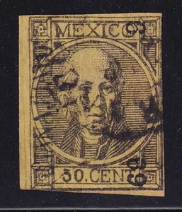ucl48 Mexico 1868 Guanajuato   thick imperforate 6-69  Sc#62 Mc#52 - Picture 1 of 1