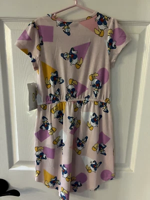 Vestido LuLaRoe Mae Niña 8 Disney Pato Donald Bolsillos Elástico Nuevo con Etiquetas Foto 1 de 3