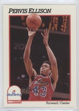 1991-92 NBA Hoops Washington Bullets Sheet Singles Pervis Ellison