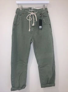 One Teaspoon Safari High Waist Wide Leg in Super Khaki Womens Size 24 - Picture 1 of 15