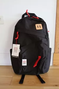 Topo Designs Daypack Classic - Red Black laptop bag outdoor backpack Leather - Picture 1 of 11