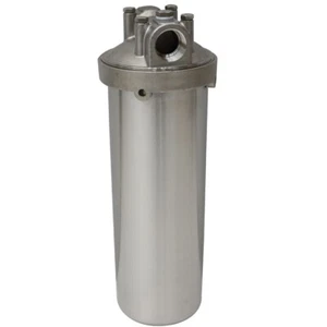 Cartuchos de filtro de agua 304 SS grado alimenticio 10" L 3/4 pulgadas NPT con soporte - Imagen 1 de 21