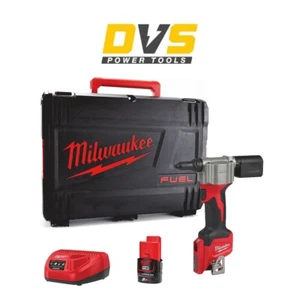 Milwaukee M12BPRT-201X Pistola rivettatrice pop senza fili 12 V - 1x 2 Ah Batt, caricatore e scatola HD - Foto 1 di 1