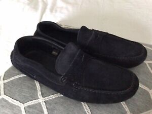 Christian Dior navy suede loafers/ driving shoes size 40