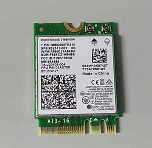 Carte Wifi sans Fil Bluetooth Carte pour Acer Aspire Es 15 ES1-524 Série N16C2 - Photo 1/2