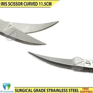 Iris Gum Scissors 11.5cm Curved Surgical Tissue Cutting Sharp Shears Instrument - Bild 1 von 5