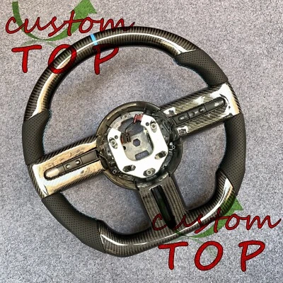 Fit For Ford Mustang V6 V8 GT  2005 2006 07-08 2009 Carbon Fiber Steering Wheel - Image 1 of 4