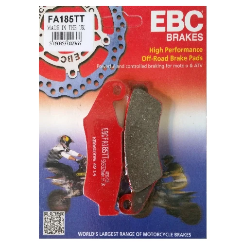 Se adapta a las pastillas de freno de disco delanteras ""TTT"" para Suzuki RM 250 1996 - 2012 EBC FA185TT  Foto 1 de 3