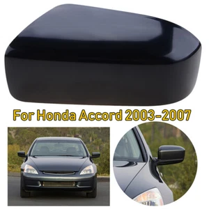 1x Left Side Mirror Cover Case for 2003-2007 2004 2005 2006 Honda Accord BLACK - Foto 1 di 8