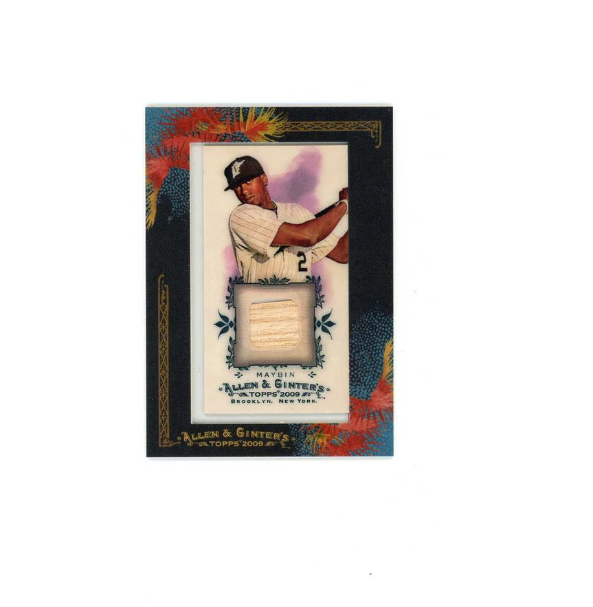2009 Topps Allen and Ginter SP CAMERON MAYBIN▪️Game-Used BAT, MARLINS - Image 1 of 1