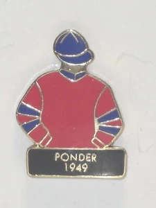 PONDER - 1949 Kentucky Derby Winner Jockey Silks Pin - Picture 1 of 1