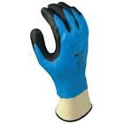 Showa Foam Grip 377 Nitrile Coated Gloves X Large Black Blue   1 Dz