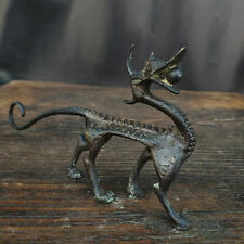 antique excellent Dynasty Dragon Old China Rare bronze  statue