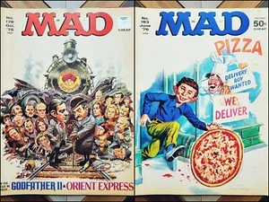 Lote de 2 revistas MAD vintage PACINO/OSCARS #178 #183 '77-78 PADRINO, DÍA DEL PERRO - Imagen 1 de 7