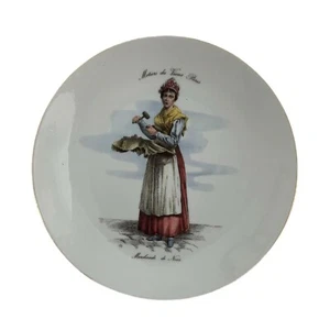 Plato de eau vintage Baviera Alemania Bareuther Waldsassen Metiers Portuer d - Imagen 1 de 4
