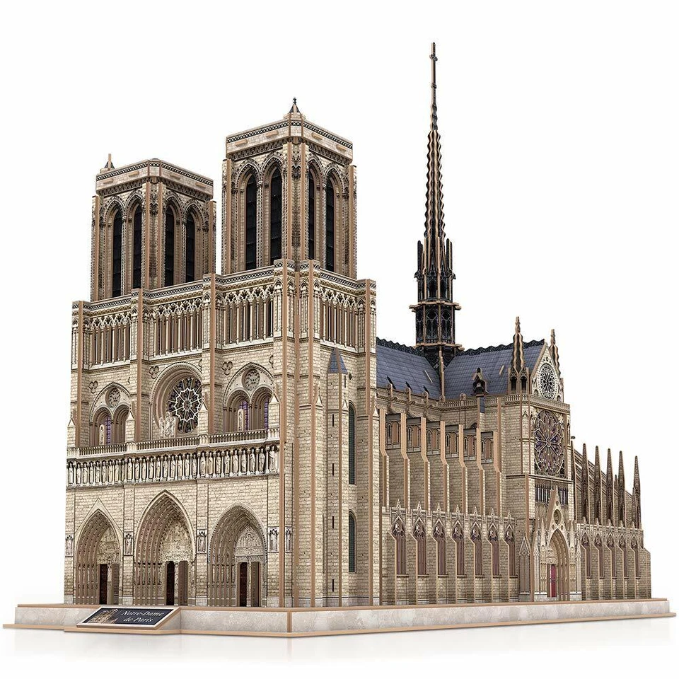 CubicFun Puzzle 3D Notre Dame de Paris Challenge per Adulti, 293 Pezzi (L0G) - Immagine 1 di 1