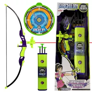 Kids Archery Set with Bow Target Quiver 3 Suction Arrows for Boys Girls Fun - Picture 1 of 12
