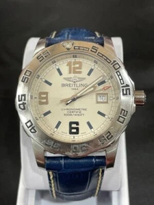 BREITLING Colt A74387 Date Quartz 43mm Silver Dial Mens Watch - Picture 1 of 11