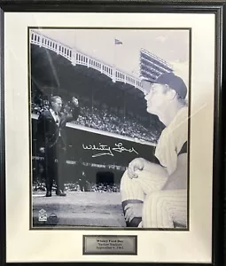 White Ford Autographed Framed 16x20 Photo Whitey Ford Day 1961 Yankees - Picture 1 of 3