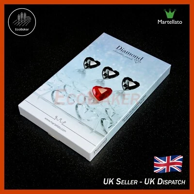 Martellato MA1993 Professional Polycarbonate Diamond Heart Chocolate Mould - Image 1 of 3