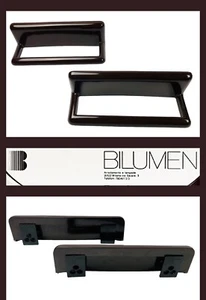 🟨 Bilumen Set 2 Porta asciugamani brown 34 cm design G. Castiglioni Vintage 70s - Foto 1 di 19