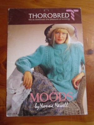 KNITTING PATTERN BOOK THOROBRED MOODS   GREAT **** MUST SEE - Image 1 of 2