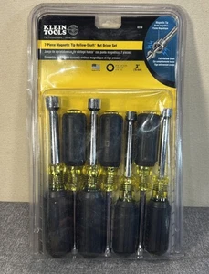Klein Tools 631M 7-Piece Magnetic Nut Driver Set with Hollow Shafts * New Sealed - Picture 1 of 9