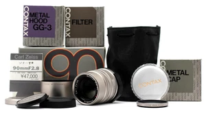 [Casi sin usar] Lente Contax Carl Zeiss Sonnar 90 mm F2,8 T* G para G1 G2 JAPÓN - Imagen 1 de 24