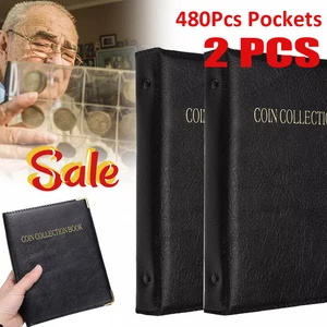 480 Pocket World Coin Storage Book Large Capacity Folder Collection Holder Album - Picture 1 of 16